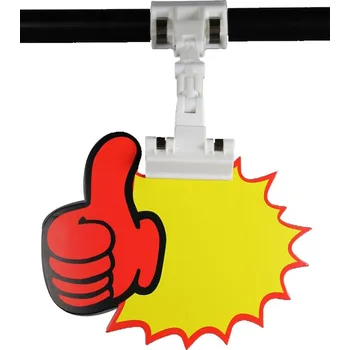 Etiketovací kleště Memo clip, držák na cenovky kloubový bílý (MC22W)