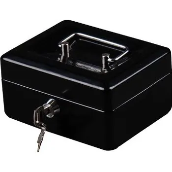 Pokladnička Trezor, pokladnička, přenosná pokladna 152 černá (K603c)