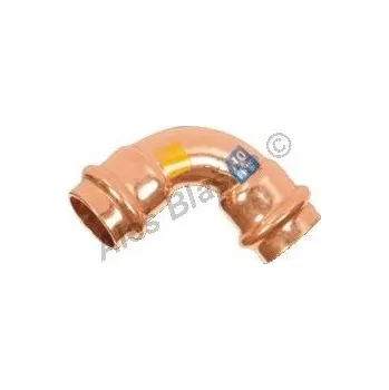 Instalatérský materiál FRABO - Itálie | CU měděný oblouk (koleno) 90° FxF , lisovací, PRESS, na měď trubky - 18mm FP.9002