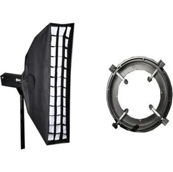 Fotoateliérová technika 1bb 2.jkaostStrip softbox s voštinou, 22x95cm universal (SB2295TGR 1bb)