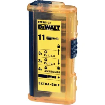 Bit DT7915 DeWALT 11-ti dílná sada nástavců Torsion se žebrováním Extra Grip