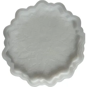 Forma na odlévání Malovaný kamínek Silikonová forma mandala velká 21 cm