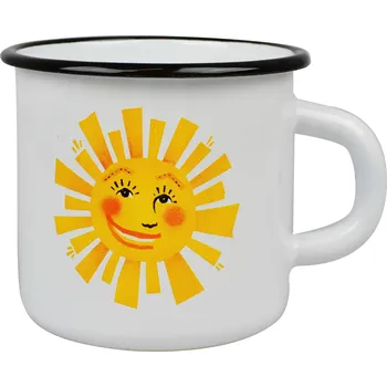 Sonnentor Smaltovaný hrníček se sluníčkem 0,4l