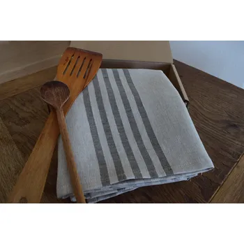 Utěrka E-len Lněná utěrka RETRO - hnědá, režná 45x68 cm 1 ks