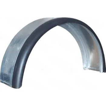 Příslušenství pro přívěs KNOTT Blatník plechový kombi 13''/190 mm s gumovým lemem, (2.jakost)