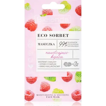 Kosmetika Bielenda Eco Sorbet Raspberry zklidňující maska 1 ks