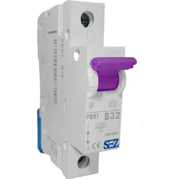 Jistič Jistič jednopólový charakteristika B, 32A, 6kA (SEZ PE 61-B 32A)
