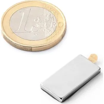 Dekorativní magnet Neodymový magnet kvádr 20&nbsp;×&nbsp;10&nbsp;×&nbsp;2&nbsp;mm, samolepicí 3M, síla 2&nbsp;kg