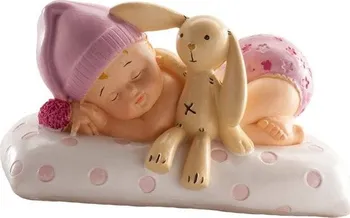 Party dekorace Dekora Figurka na dort spící miminko 10 cm