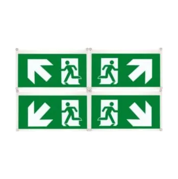 Vlajka OVA53189 ISO plastové piktogramy montáž "vlajka" a 45° (4 značky) viditelnost 30m,Schneider Electric