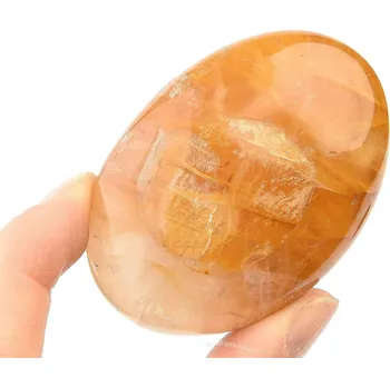 Přírodní kámen Leštěný křišťál s limonitem 113g