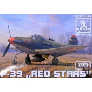 Plastikový model Brengun 1/144 P-39 Airacobra 'Red Stars' (plastic kit)