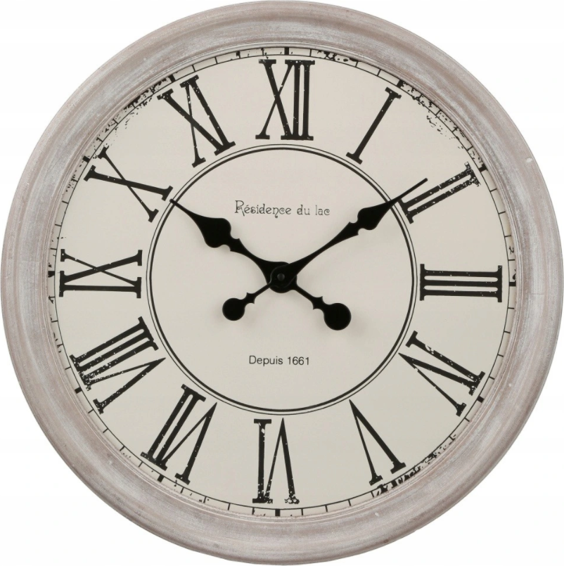 Horloge Vintage noire - métal D90 cm - Atmosphera créateur d