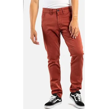 Pánské kalhoty REELL kalhoty - Flex Tapered Chino Red Brown (190)