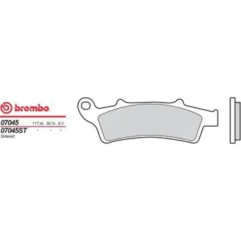 Brzda pro motocykl Přední brzdové destičky Brembo Aprilia 200 SCARABEO 2007 - směs OEM