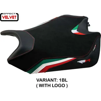 Moto sedlo TPZ Italia Potah sedla Aprilia RSV4 (09-20) Torino velvet model potah sedla: bez loga4RD (red)