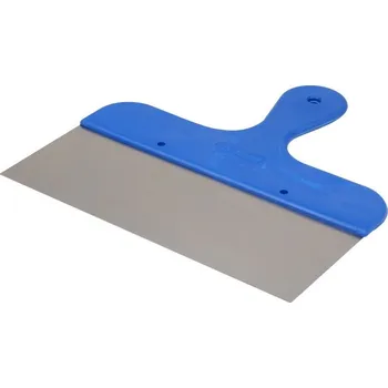 Malířská stěrka Stěrka nerezová Kubala 0510 - 250x85mm, tloušťka 0.5mm, plastová rukojeť