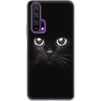 Telefonní příslušenství Odolné silikonové pouzdro iSaprio - Black Cat - Honor 20 Pro