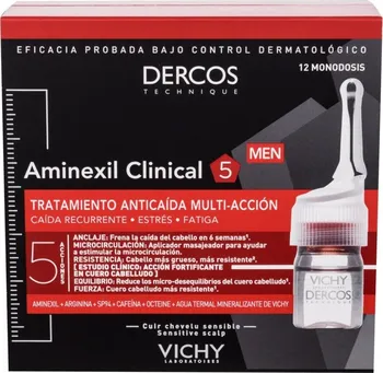 Přípravek proti padání vlasů Vichy Dercos Aminexil Clinical 5 komplexní péče proti vypadávání vlasů pro muže