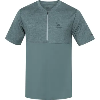 Pánské tričko Pánské triko HANNAH SANVI DARK FOREST MEL/DARK FOREST XL