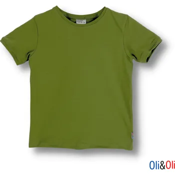 Chlapecké tričko Dětské tričko s krátkým rukávem Oli&Oli - khaki barva 116