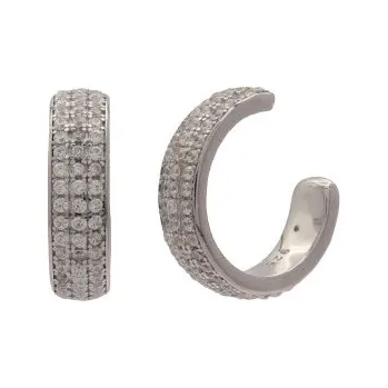 Náušnice Stříbrné náušnice kamenové kroužky