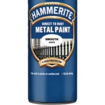 barva na kov Hammerite přímo na rez sprej hladký žlutý 400 ml (antikorozní a dekorativní barva na železné kovy (ocel, železo, litina) )