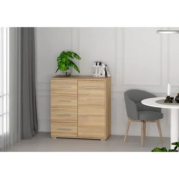Komoda Komoda Frida 01 Mini Barva korpusu: Dub - sonoma, Dveře: Dub sonoma