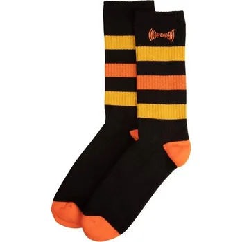 Pánské ponožky INDEPENDENT ponožky - Span Stripe Socks Black Orange (BLACK ORANGE)