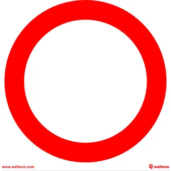 Walteco Zákaz vjezdu, 150x150mm, plastová tabulka Množství: 1 ks