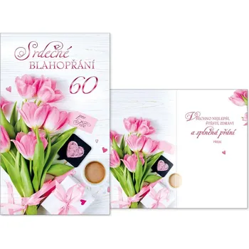 Blahopřání růže "60"