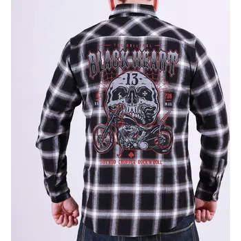 Pánská košile Pánská Košile BLACK HEART GANGLAND Barva: Černá, Velikost: M