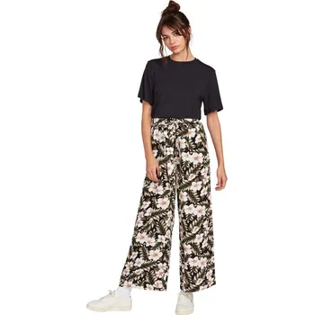 Dámské kalhoty VOLCOM kalhoty - Coco Beach Pant Black Combo (BLC)