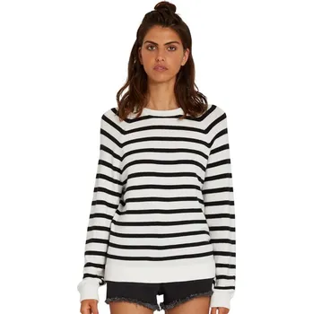 Pánský svetr VOLCOM svetr - Over N Out Sweater Black White (BWH)