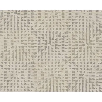 Tapeta Vliesová tapeta šedo-béžová, metalická etno, mozaika 383523 / Tapety na zeď 38352-3 Geo Effect (0,53 x 10,05 m) A.S.Création