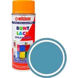 Německá syntetická vrchní barva ve spreji pololesk Wilckens Spraylack Seidenglanz Buntlack 400 ml Barva: Ledově modrá