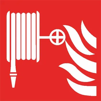 Kancelář Velkoformátová tabulka – Hasicí hadice, 50 × 50 cm, hliníkový sendvič