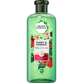 Šampon Recenze Herbal Essences Purify and Hydrate Strawberry & Mint 400 ml