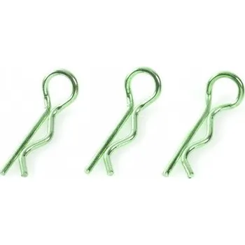 RC náhradní díl Revtec Sponka karosérie 1:8 malá zahnutá zelená (10) - expresní doprava