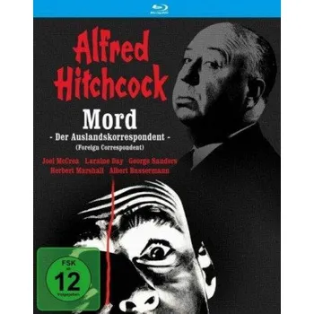 Blu-ray film Mord / Der Auslandskorrespondent, 1 Blu-ray – Alfred Hitchcock,Joel McCrea,Laraine Day,Herbert Marshall (DE)