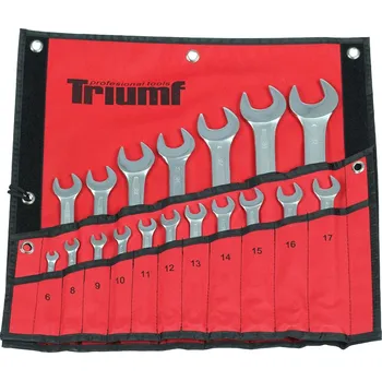 Ruční nářadí Triumf klíče očkoploché 6 - 32 mm, sada 18 dílů, v textilním obalu - 100-00572