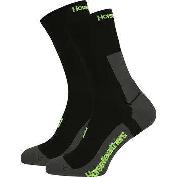 Pánské ponožky ponožky Horsefeathers Cadence Long - Black/Limeade 5-7