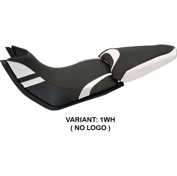 Moto sedlo TPZ Italia Potah sedla Ducati Multistrada 1200 / 1260 (15-20) Peppe 15 model potah sedla: bez loga 1WH (white)
