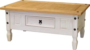 konferenční stolek IDEA nábytek Corona 163910B bílý vosk 