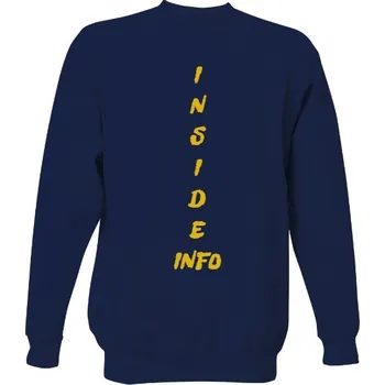 Pánská mikina Mikina bez kapuce Unisex s potiskem Inside-info hoodie pánské