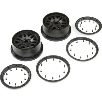 RC vybavení Losi disk kola, beadlock černý (2): 5ive-T 2.0