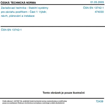 Zavlažovač ČSN EN 13742-1 - Zavlažovací technika - Stabilní systémy pro závlahu postřikem - Část 1: Výběr, návrh, plánování a instalace - Tisk