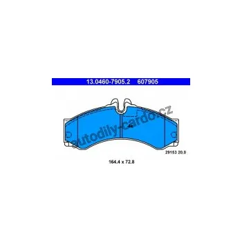 Brzdová destička Sada brzdových destiček ATE 13.0460-7905 (AT 607905)