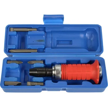 Ruční nářadí Condor šroubovák úderový rázový 1/2", bity 5/16" PL - PH, adaptér, sada 8 dílů - 100-02026