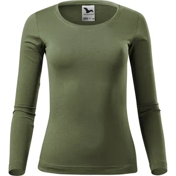 Dámské tričko Malfini Fit-t Ls Dámské triko dlouhý rukáv 169 khaki XS